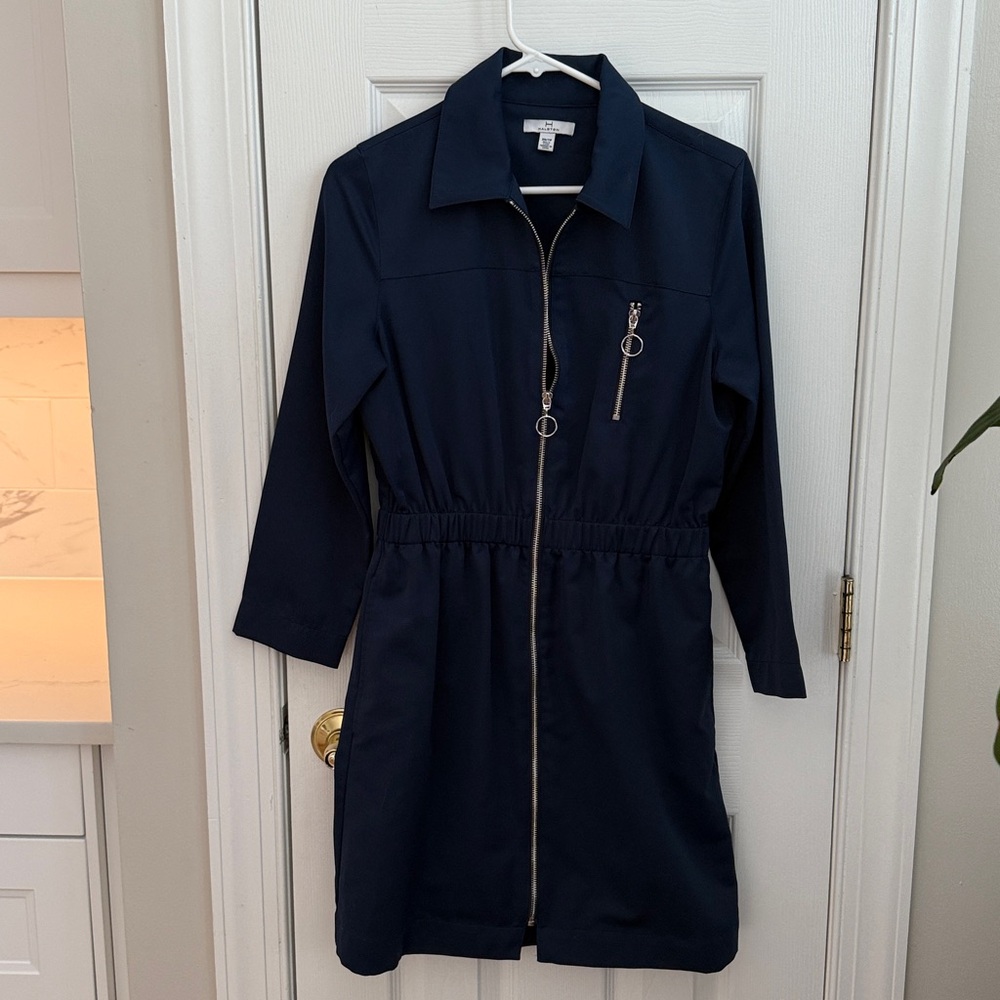 Halston Heritage Midnight Blue Dress